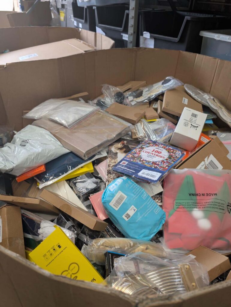 Everyday small household items from Amazon overstock pallets for Facebook and Whatnot live sales