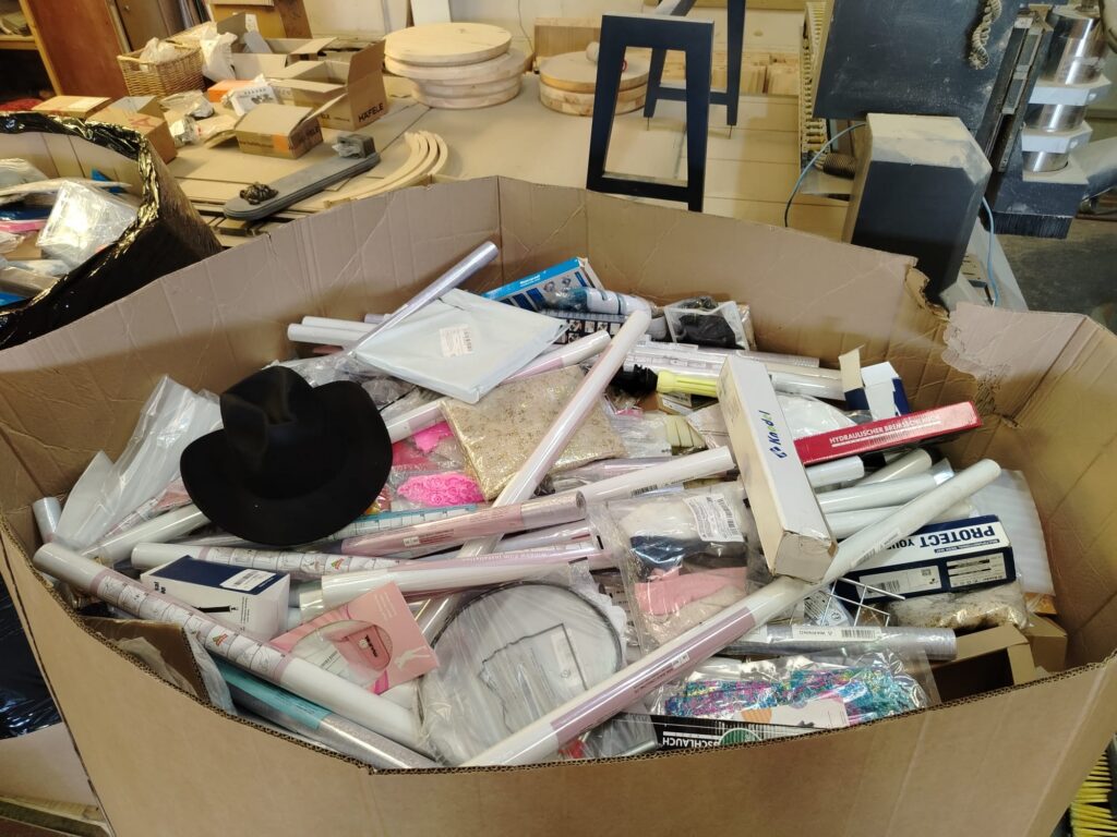 Bulk wholesale clearance pallet loaded with assorted retail returns ready for Whatnot live auctions