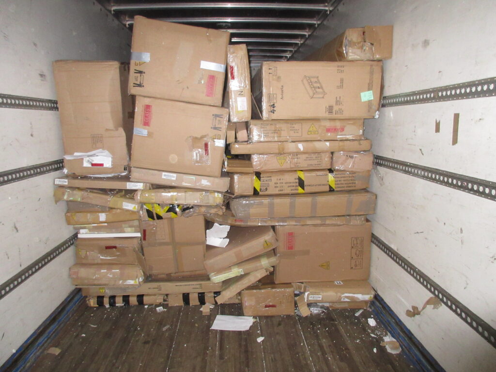 Ex catalog customer return flatpack furniture truckload