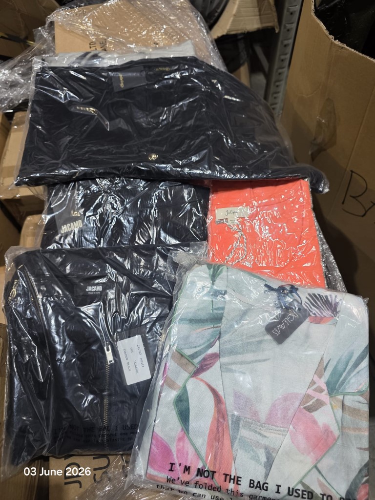 Mixed brand name apparel wholesale inventory UK